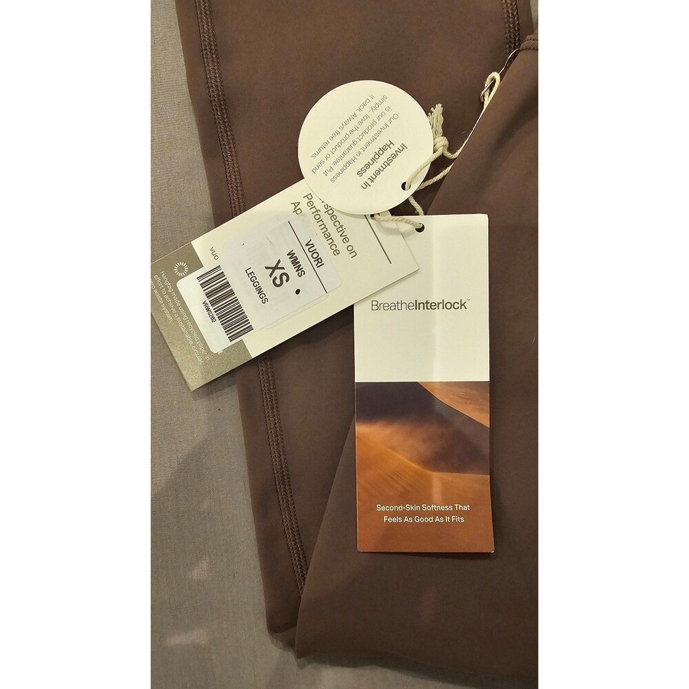 Vuori Daily Legging XS Long 27" inseam Chocolate Brown - Picture 4 of 5